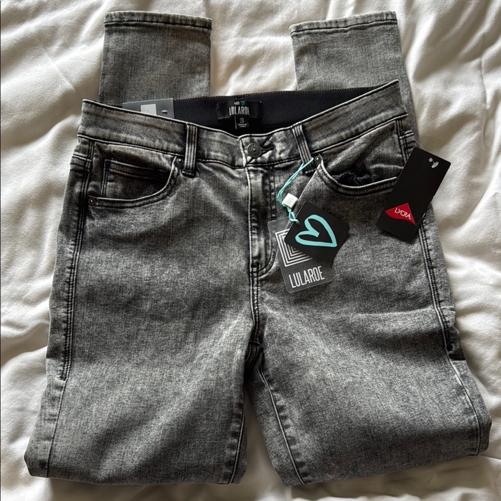 LuLaRoe Gray Denim Jeans